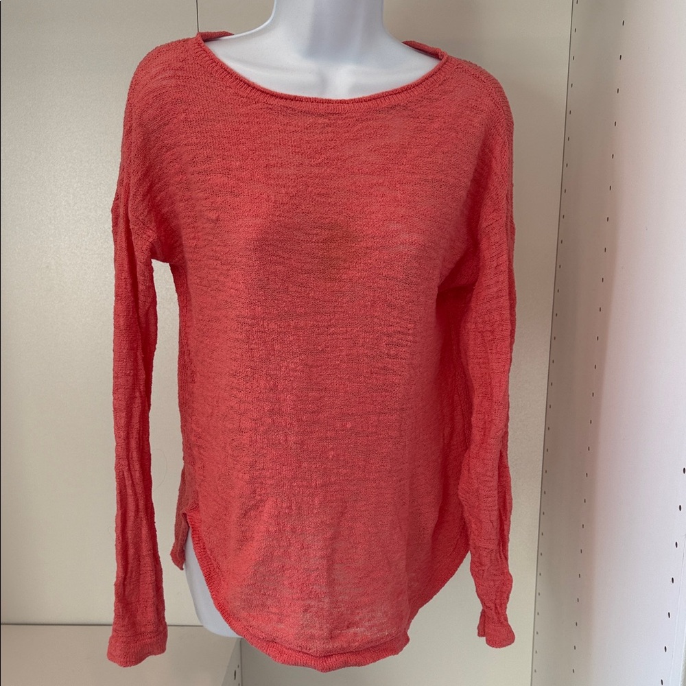 Coral Long Sleeve Sweater